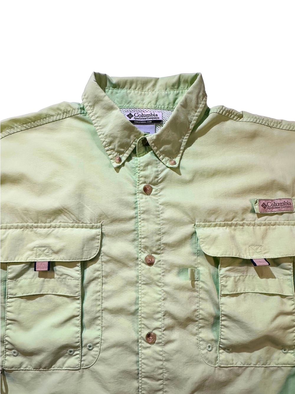 Columbia PFG Bahama II UPF 30 Fishing Shirt Men’s Large Green